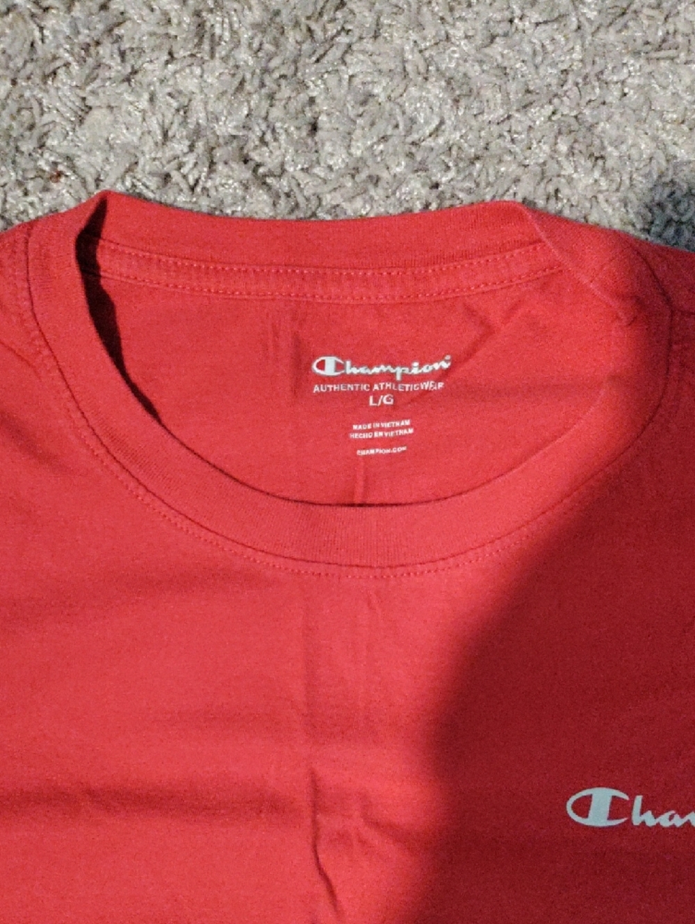 Bundle Of 2 Champion Short Sleeve Tees - Blue & Red - Picture 3 of 3